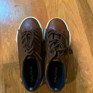 Boys Nautica Leather Sneakers